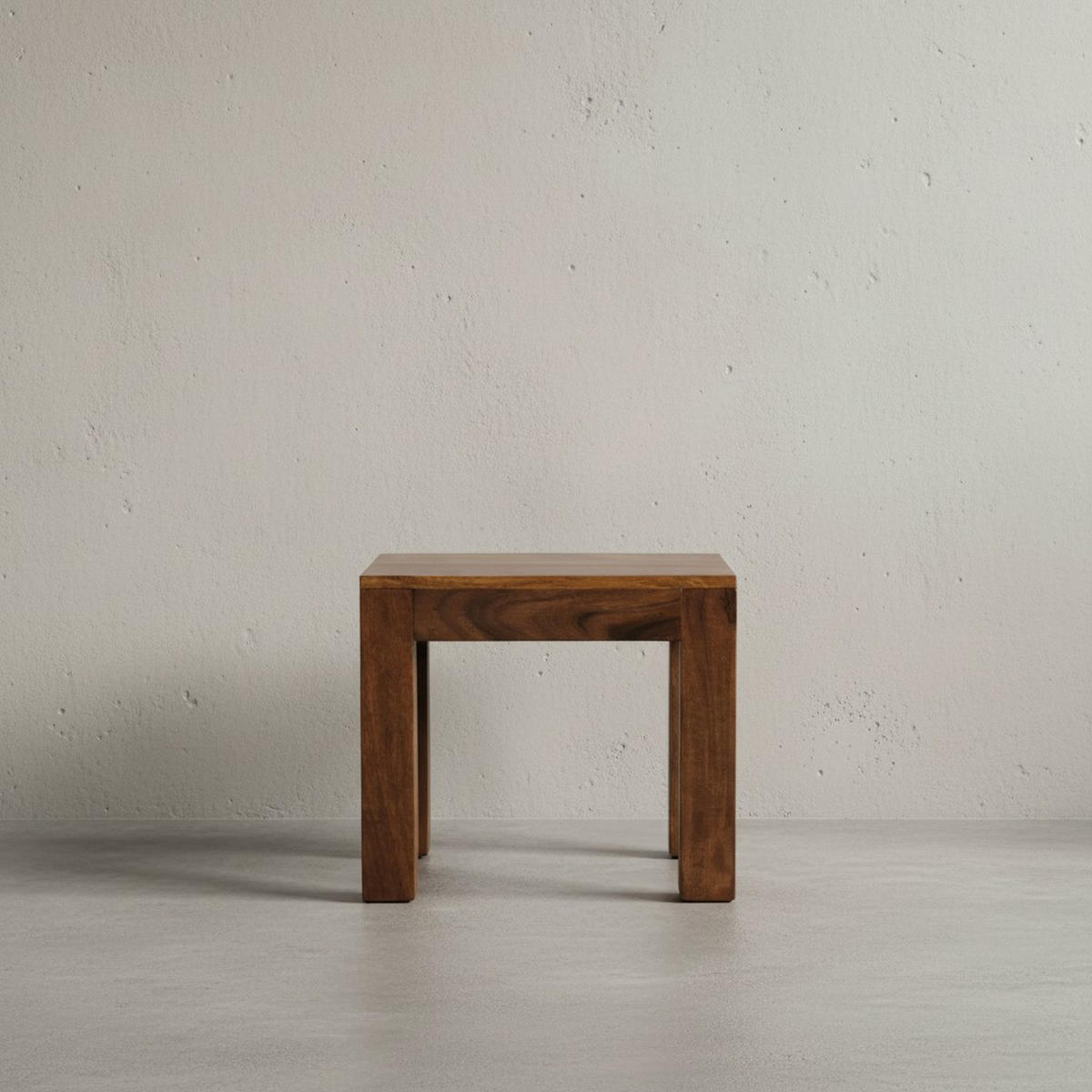 COUCHTISCH Massivholz Handgefertigt Edelholz Design, Braun 45x45x40 cm - Braun, Holz (45/45/40cm) - KADIMA DESIGN
