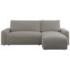 ECKSOFA ARGOS Grau Boucle - Schwarz/Grau, Kunststoff/Textil (245/150cm) - MKS
