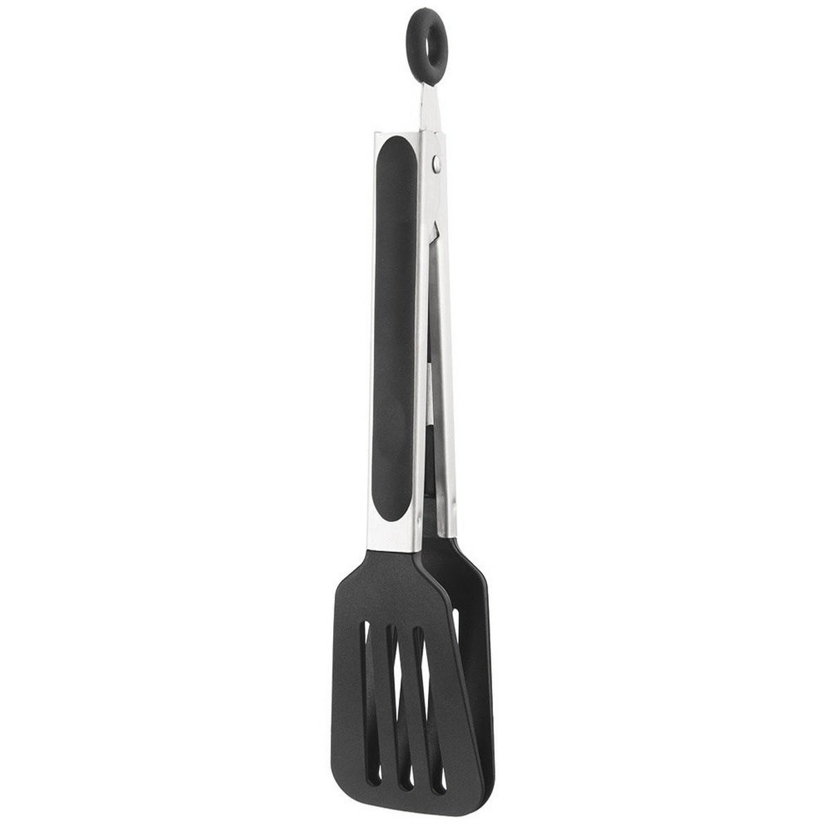 KÜCHENZANGE Stahl 26 cm - Silberfarben, Metall - Orion 