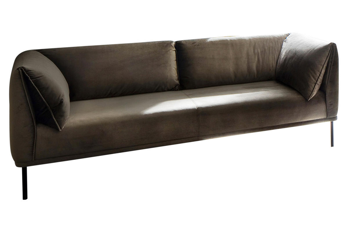 SOFA CARRY Grün Webstoff - Grün, Textil (226/76/89cm) - KAWOLA