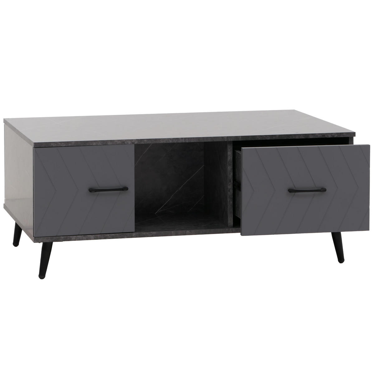 COUCHTISCH eckig Grau - Grau, Holz (60/106/42cm) - MCW