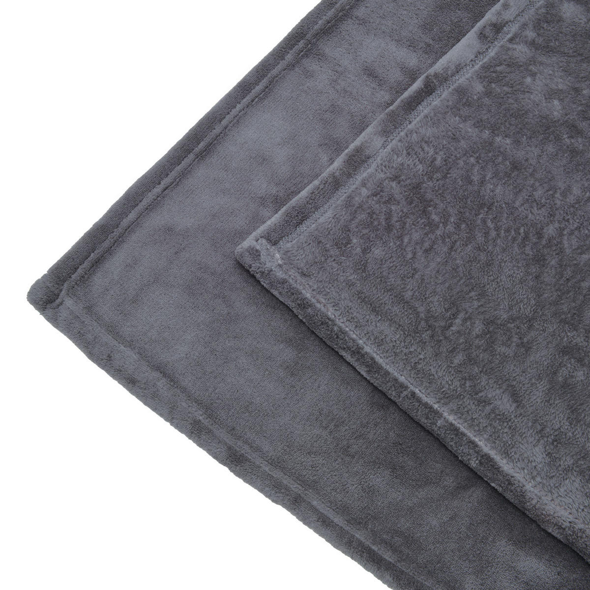 DECKE Aurelia 150/200 cm Anthrazit - Anthrazit, Textil (200/150cm) - Beautissu 