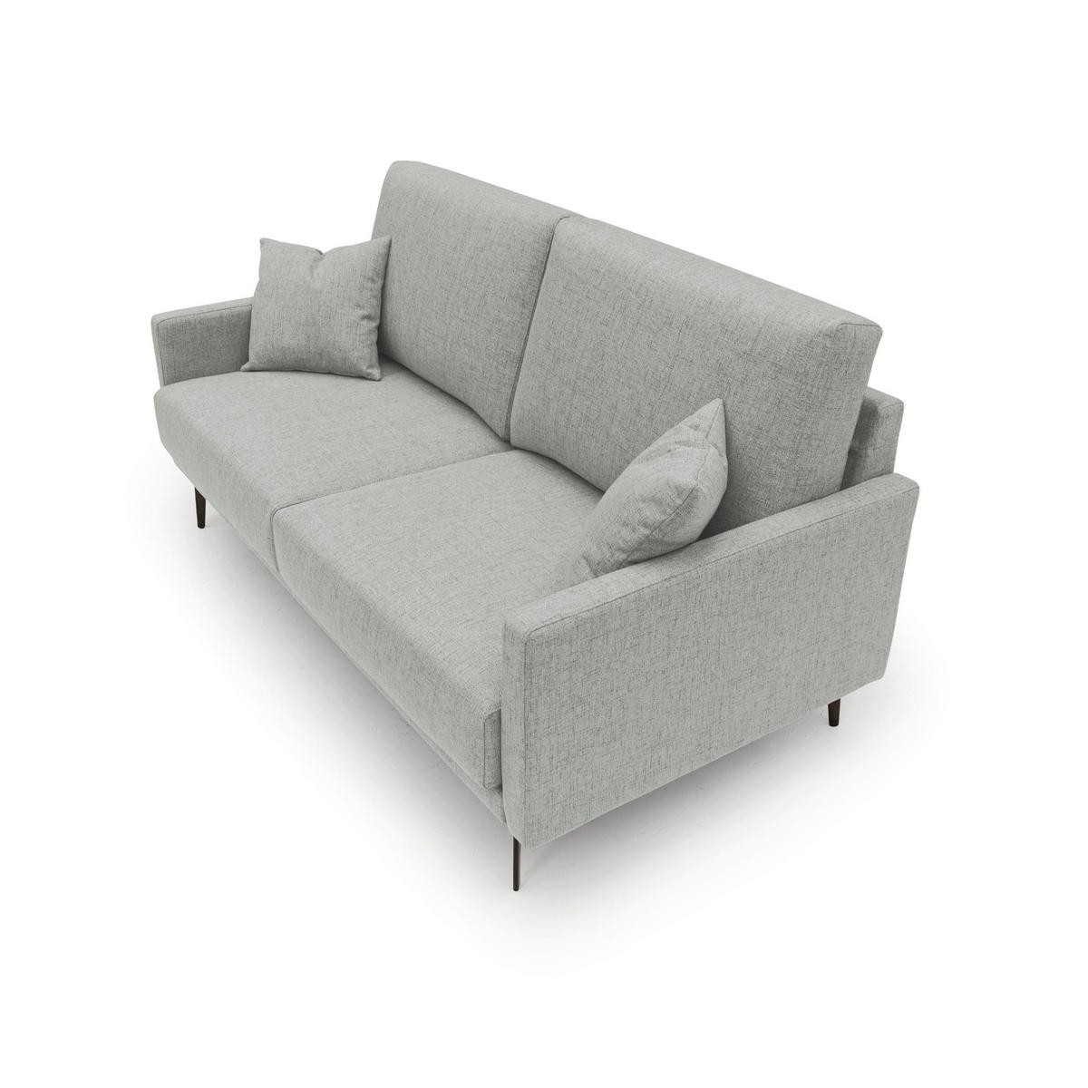 LINEARSOFA Saturno - Hellgrau, Textil (140/94/90cm) - Divani.store