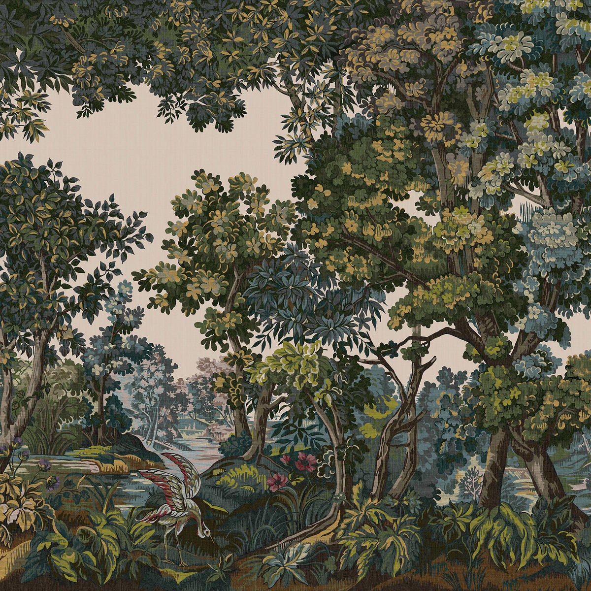 FOTOTAPETE Bodenham - Dunkelgrün, Papier/Kunststoff (250/400cm) - Graham & Brown