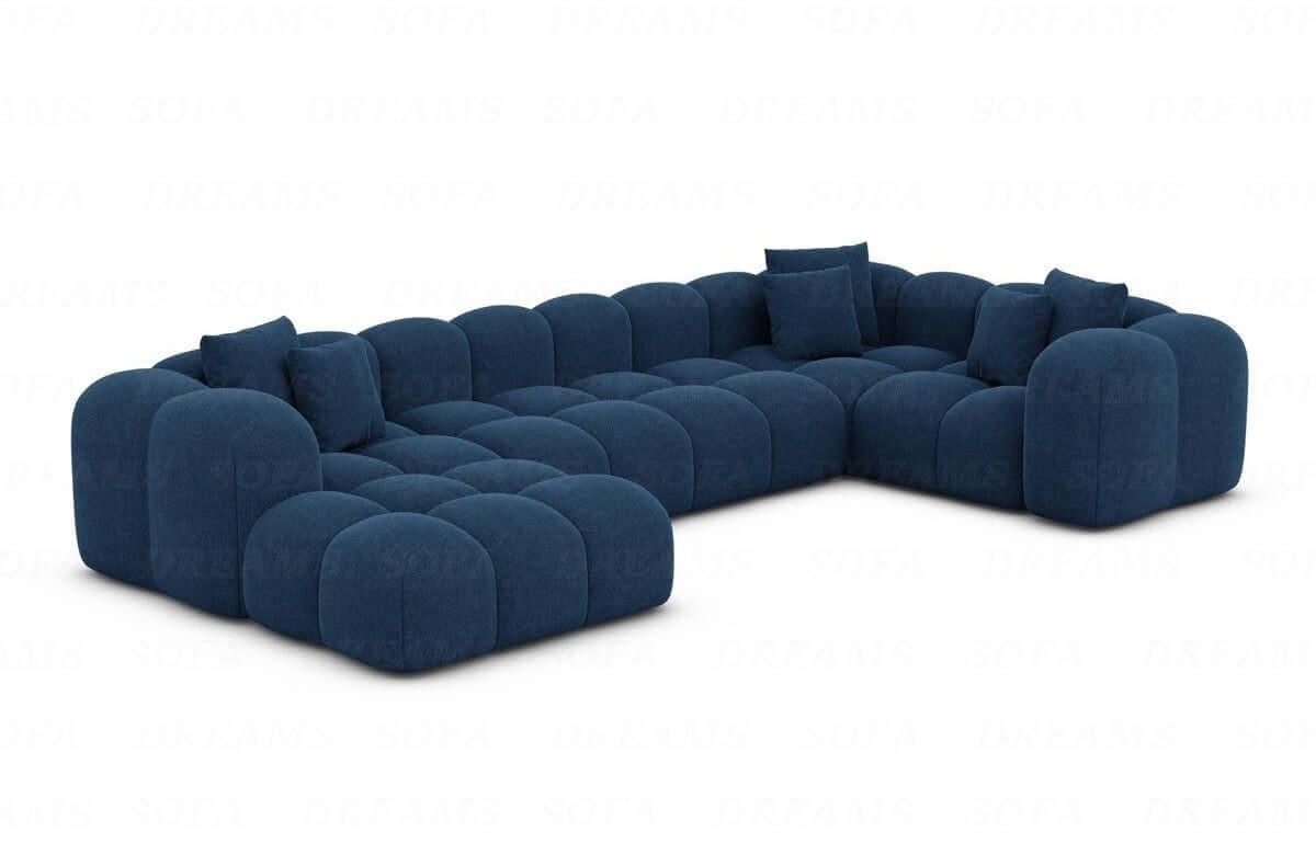 XXXLutz Wohnlandschaft Blau 314x72x184 cm