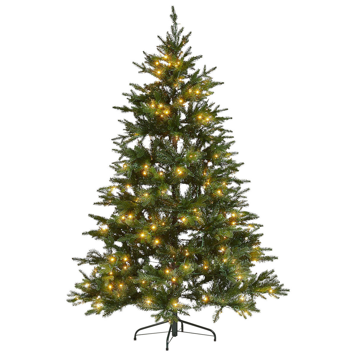 WEIHNACHTSBAUM 180 cm Grün Fiddle - Grün, Kunststoff (180cm) - Beliani