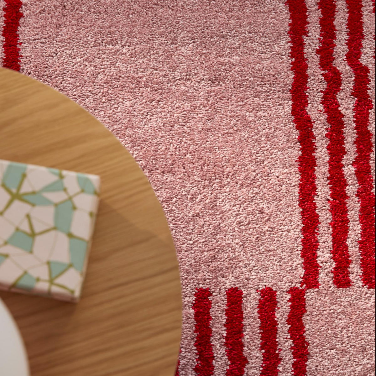 TEPPICH vintage mit blumenmuster rot Groovy 120x160 cm - Rot, Textil (120/160cm) - Nazar Rugs