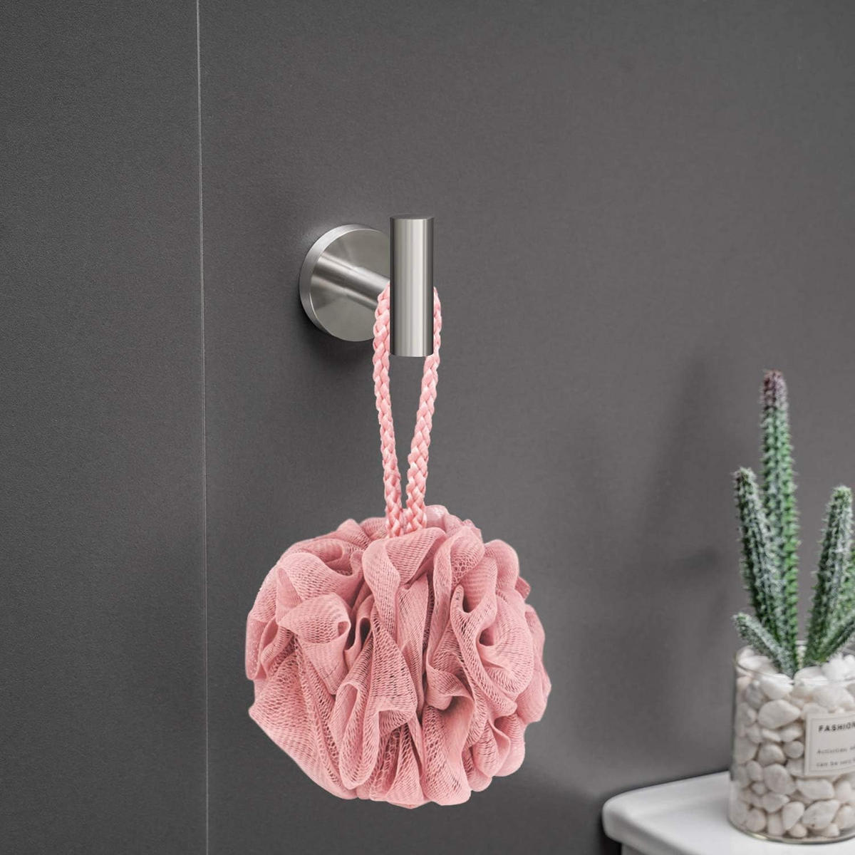 BADEZIMMER-REGAL-SET, silber, 42/18/6 cm - Silberfarben, Metall (18/6/42cm)