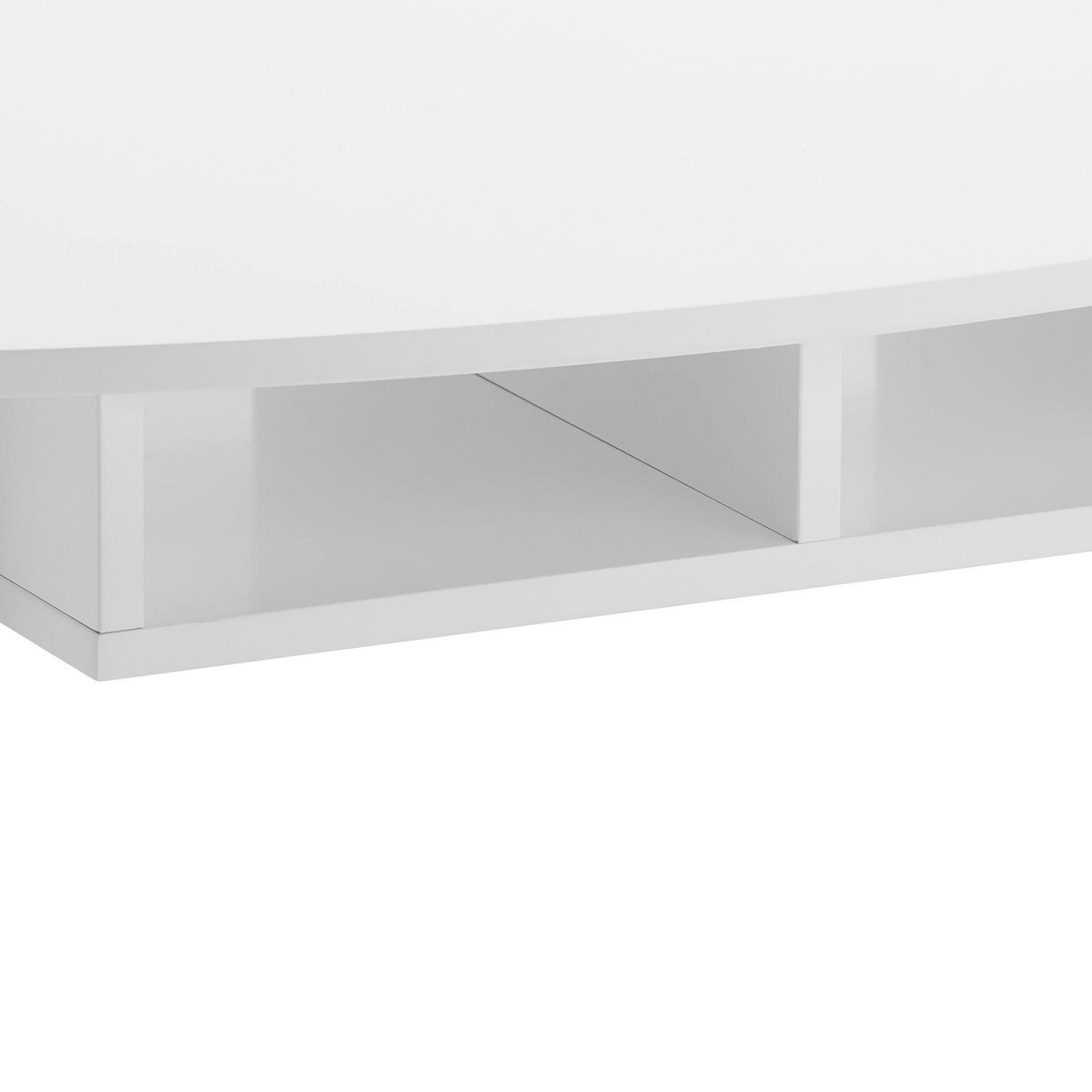 COUCHTISCH Silvio Weiß/Pinienfarben MDF/Holz - Weiß, Holzwerkstoff (100/50/42.5cm) - Bessagi Home