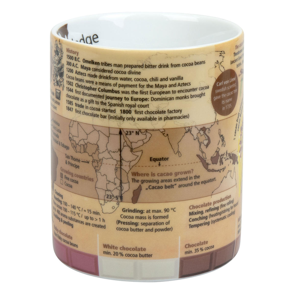 WISSENSBECHER Cocao - Naturfarben, Keramik (0.46L) - Könitz