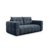 SOFA CLOUDI 2,5-Sitzer, marineblau - Blau/Schwarz, Holz/Textil (211/89/104cm) - Courtois Laville