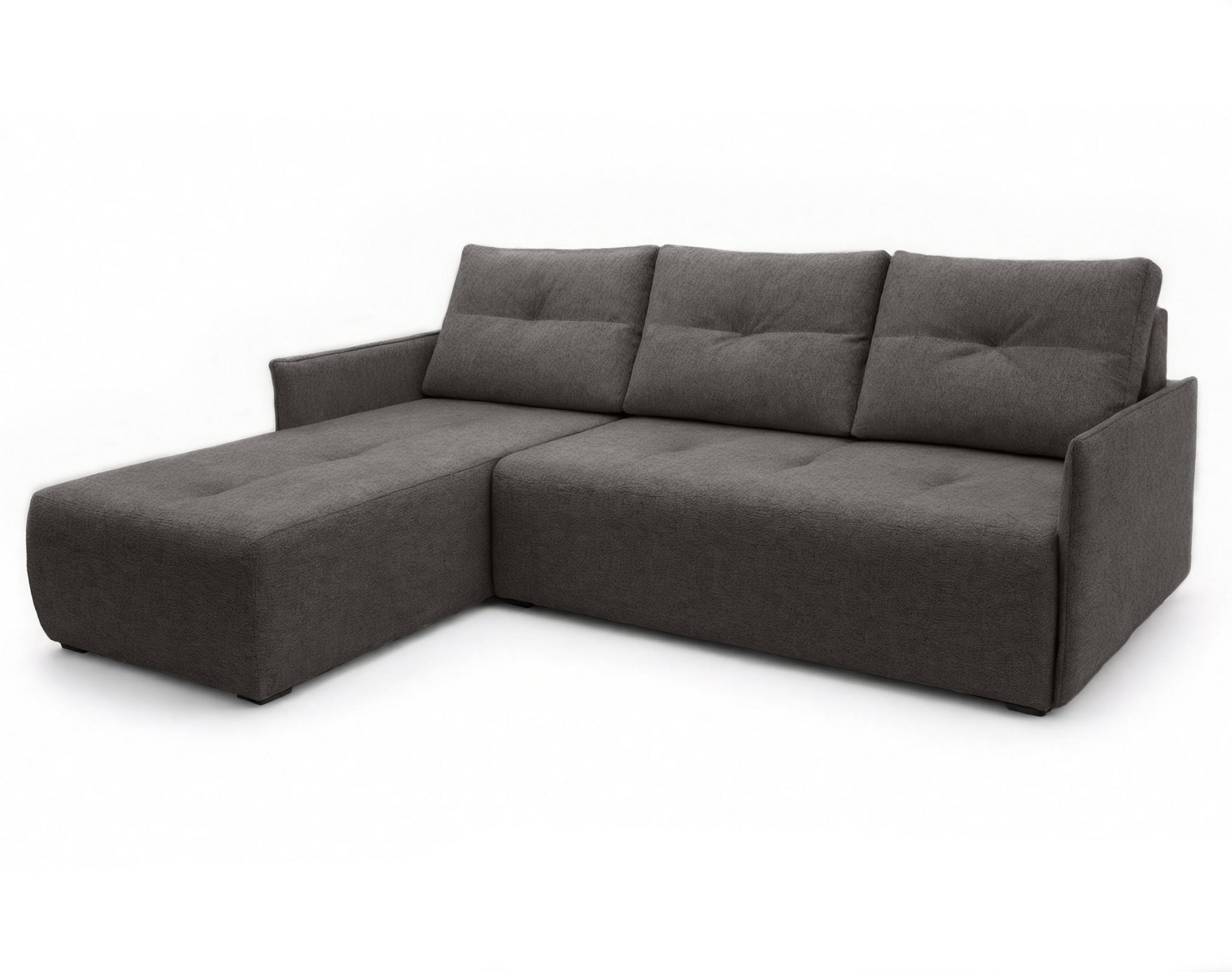 AX Living Ecksofa Dunkelgrau 212x143 cm