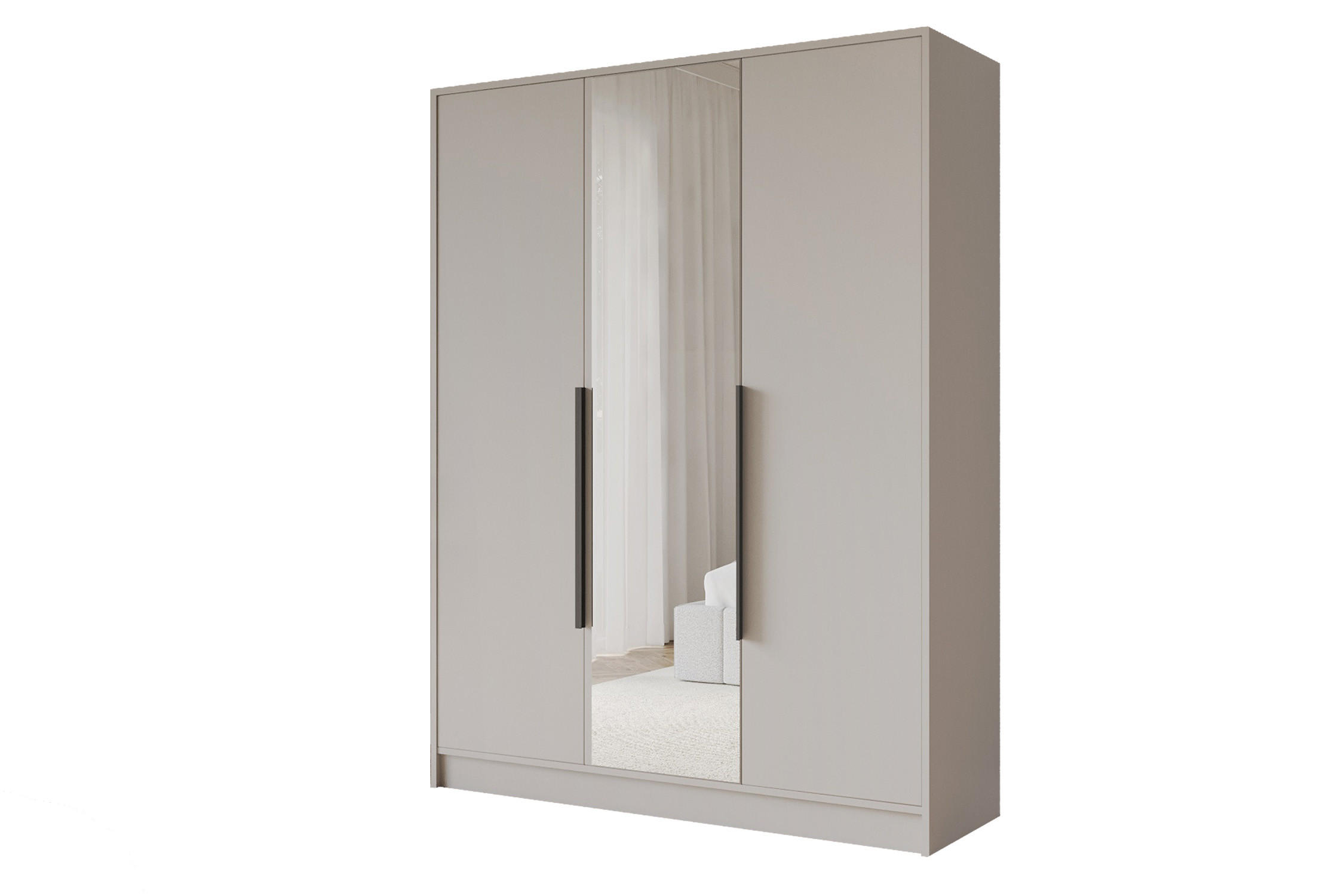 KLEIDERSCHRANK - LUSSO - 150 - Kaschmir - Kaschmir, Holzwerkstoff (150/200/51cm) - ALTDECOR