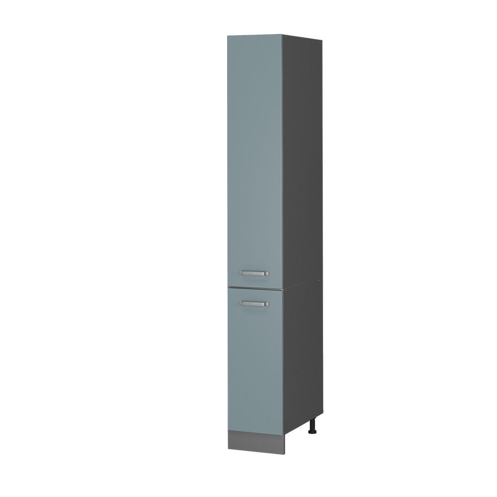 APOTHEKERSCHRANK R-Line Blau-Grau 30 cm - Anthrazit/Blaugrau, Holzwerkstoff (30/207/57.2cm) - Vicco