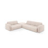 ECKSOFA links Molino aus Chenille-Stoff beige 6 Sitzplätze - Beige, Textil (250/315cm) - Micadoni