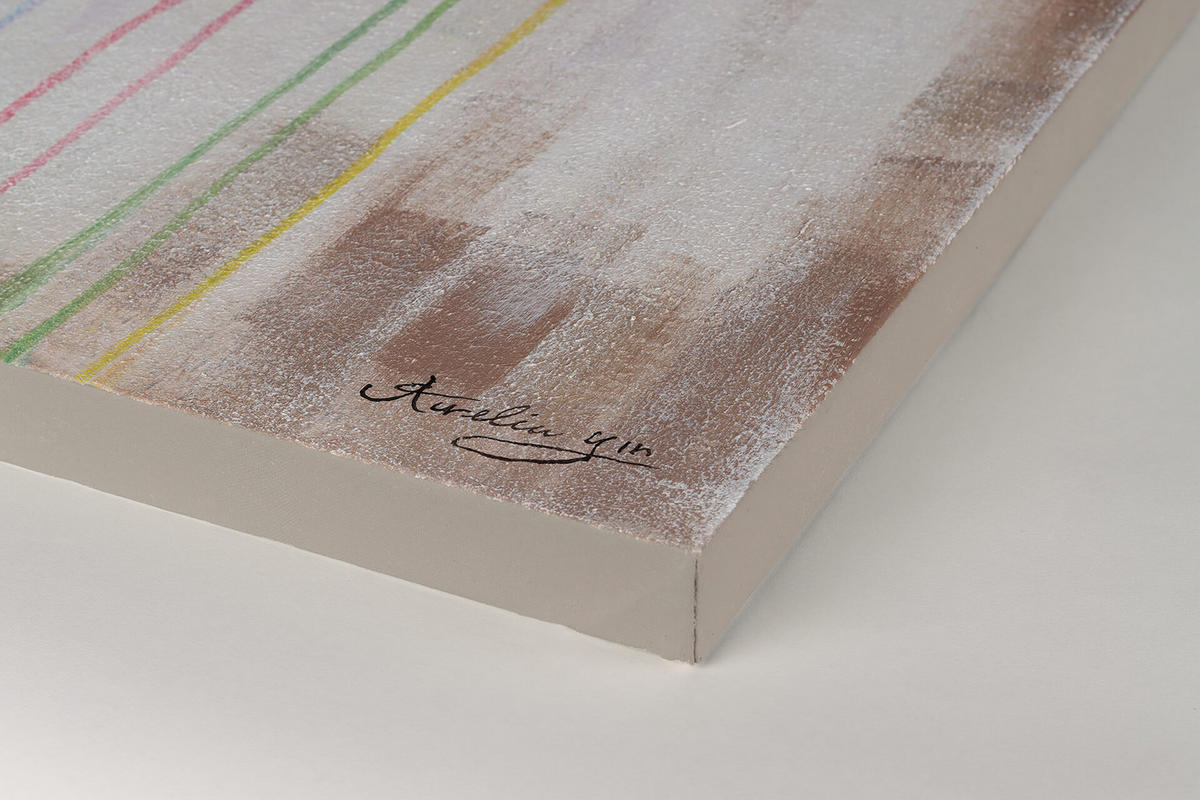 ÖLGEMÄLDE 100/75 cm - Beige/Multicolor, Holz/Textil (100/75cm) - KUNSTLOFT