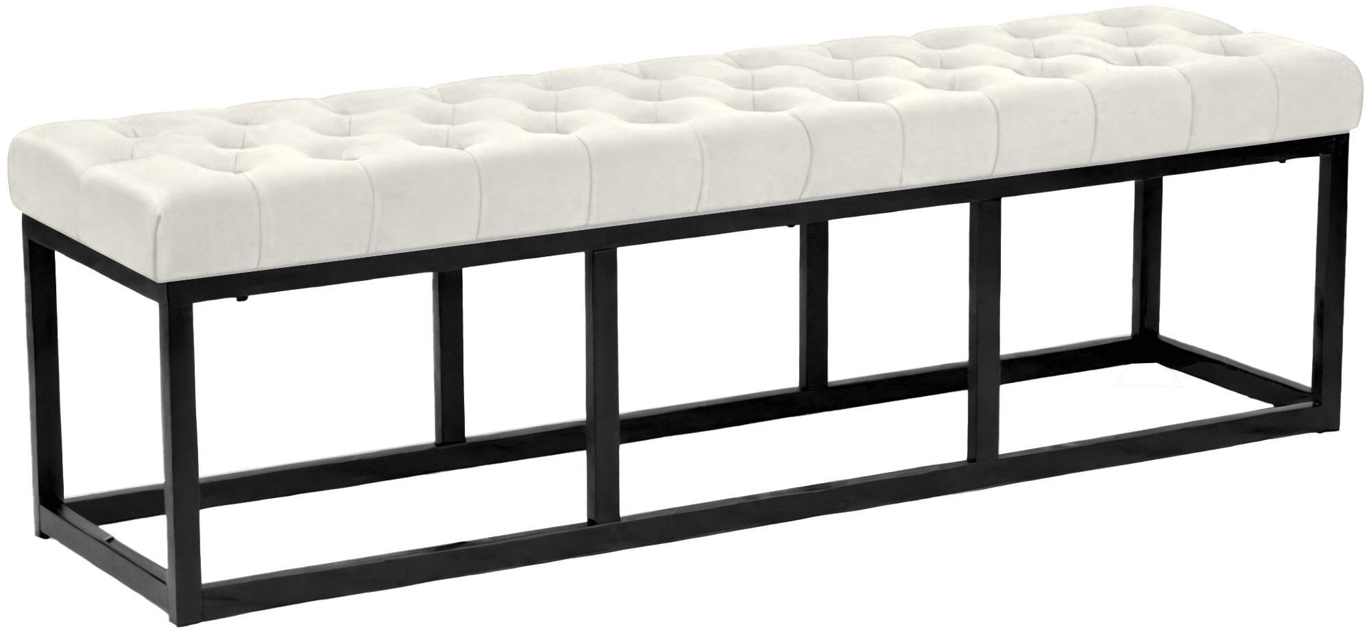 Deluke Sitzbank Creme 150x42x37 cm