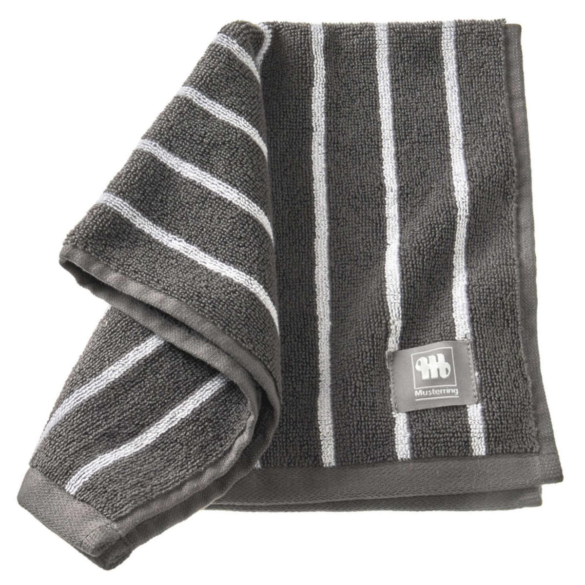 GÄSTEHANDTUCH NEEDLESTRIPE - Anthrazit, Textil (30/50cm) - Musterring