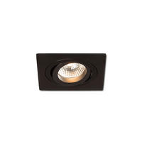 EINBAULEUCHTE PASADENA GU10 SQ I Schwarz 7 W - Schwarz, Metall (92/92/9.2cm) - Rendl