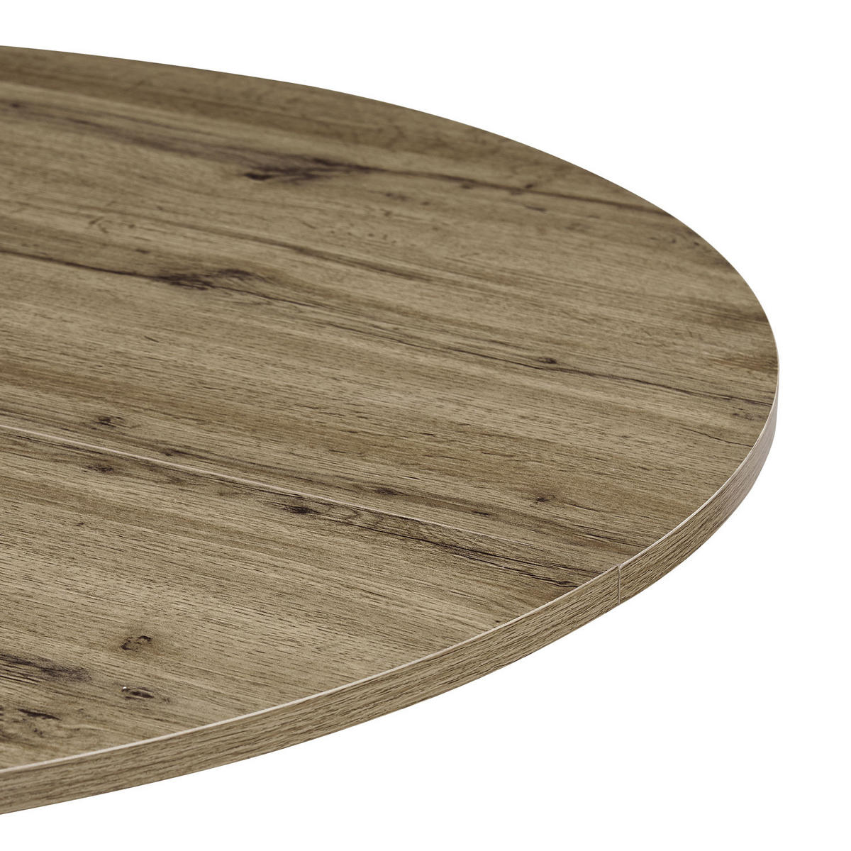 ESSTISCH NOA Eiche, 110/110/76 cm - Eichefarben/Weiß, Holzwerkstoff/Metall (110/110/76cm) - B&D Home