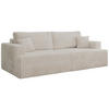 4-SITZER SOFA VIRELLA Beige Cord - Beige/Schwarz, Textil (240/88/115cm) - MKS