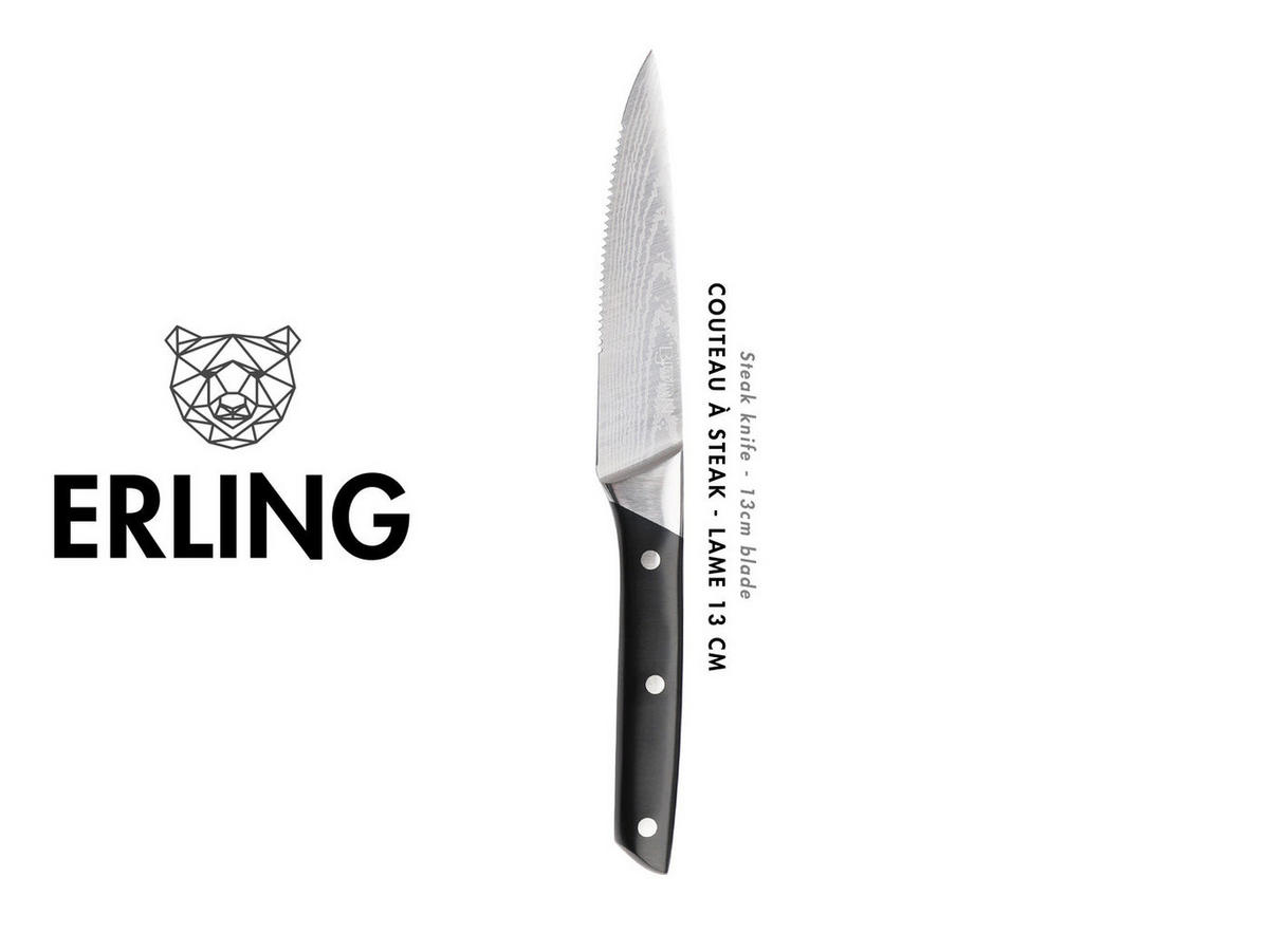 STEAKMESSER ERLING - 6er-Set - Silberfarben, Metall (26cm) - Björn