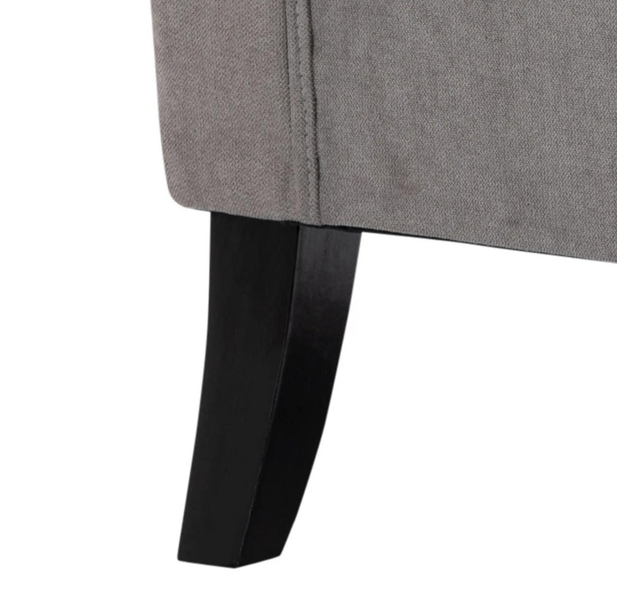 KŘESLO 86/74/102 cm s vysokým opěradlem a knoflíkovým prošíváním, polyester, Šedá - šedá, textil (86/102/74cm) - Redom