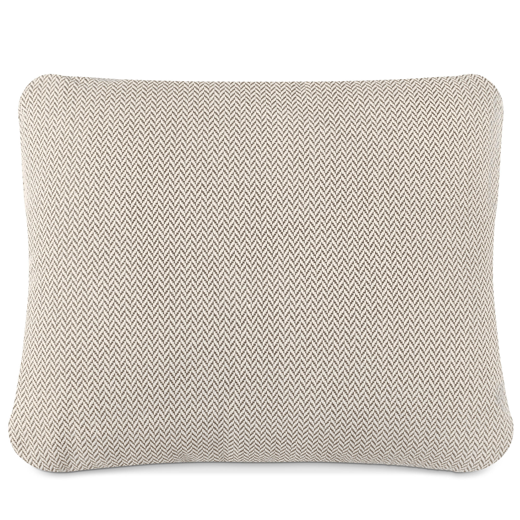 GARTENKISSEN RAMBE Dekokissen mit Füllung, 40x35 cm, Outdoorgeeignet, Beige - Beige/Weiß, Textil (40/35cm) - KONSIMO®