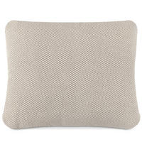 GARTENKISSEN RAMBE Dekokissen mit Füllung, 40x35 cm, Outdoorgeeignet, Beige - Beige/Weiß, Textil (40/35cm) - KONSIMO®