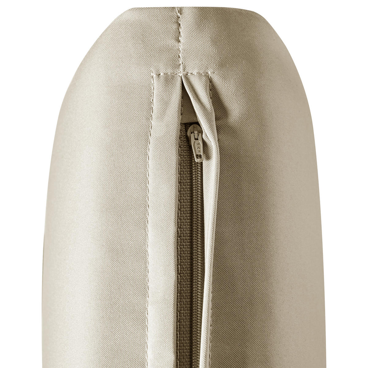 GARTENSTUHL 2er-Set Dunkelbraun/Taupe Amantea Premium - Taupe/Dunkelbraun, Holz (54/105/69cm) - Beliani