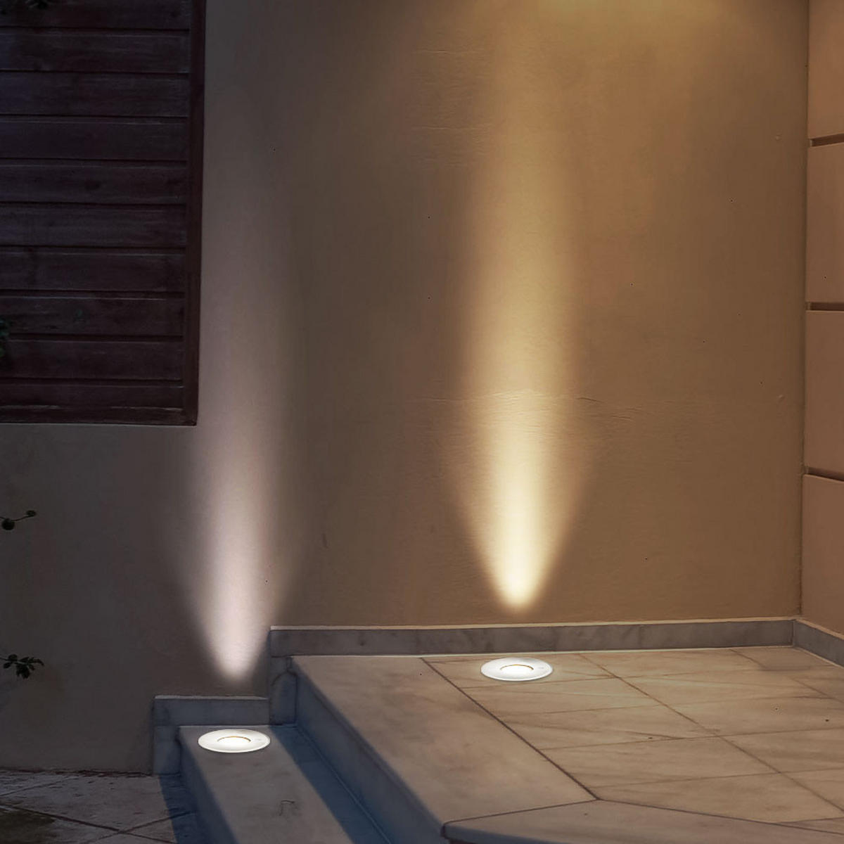 LED BODENEINBAUSPOT Edelstahl Silber - Silberfarben, Glas (11/11/12.3cm) - Globo Lighting