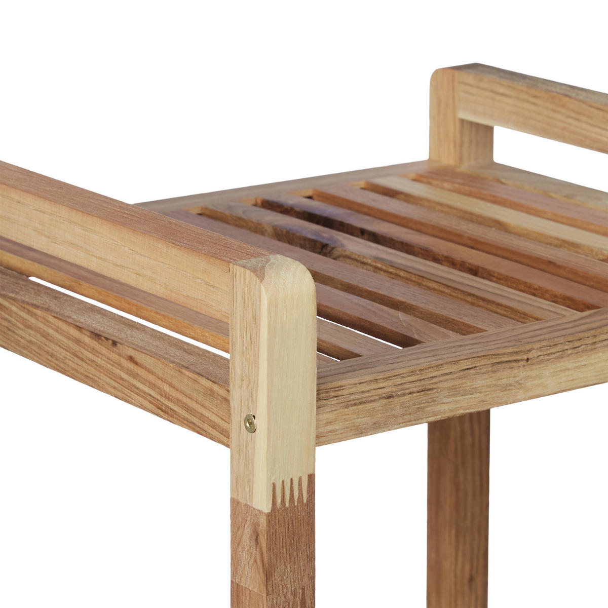 BADREGAL - Hellbraun, Holz/Kunststoff (35/71.5/31cm) - Relaxdays