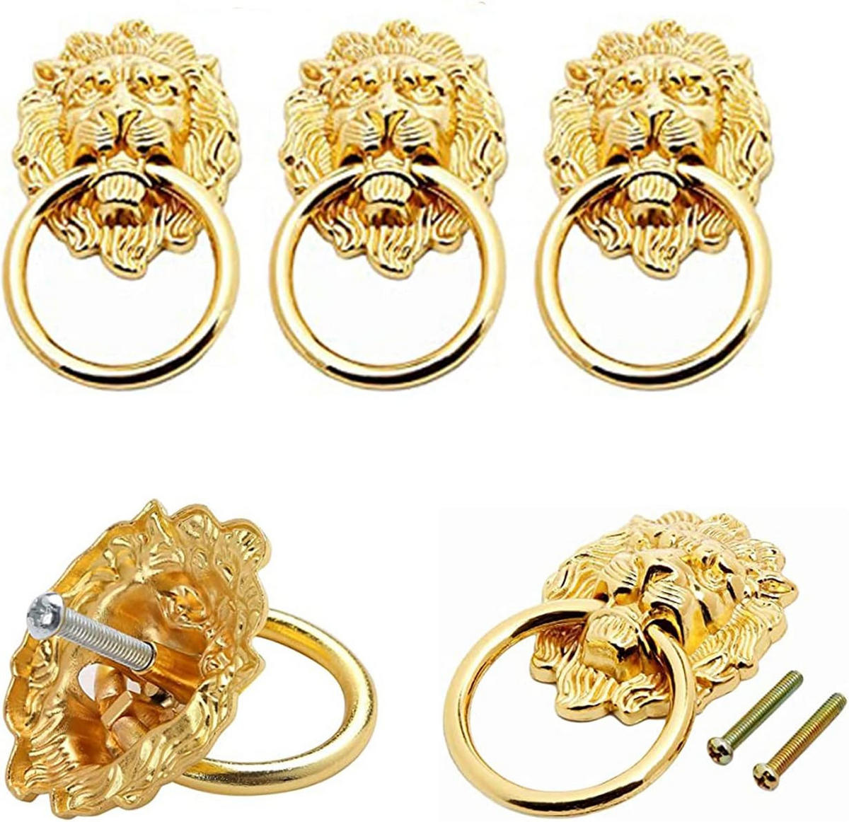 SCHRANKKNOPF Bronze 8er-Set - Goldfarben, Metall (6.8/3/4cm)