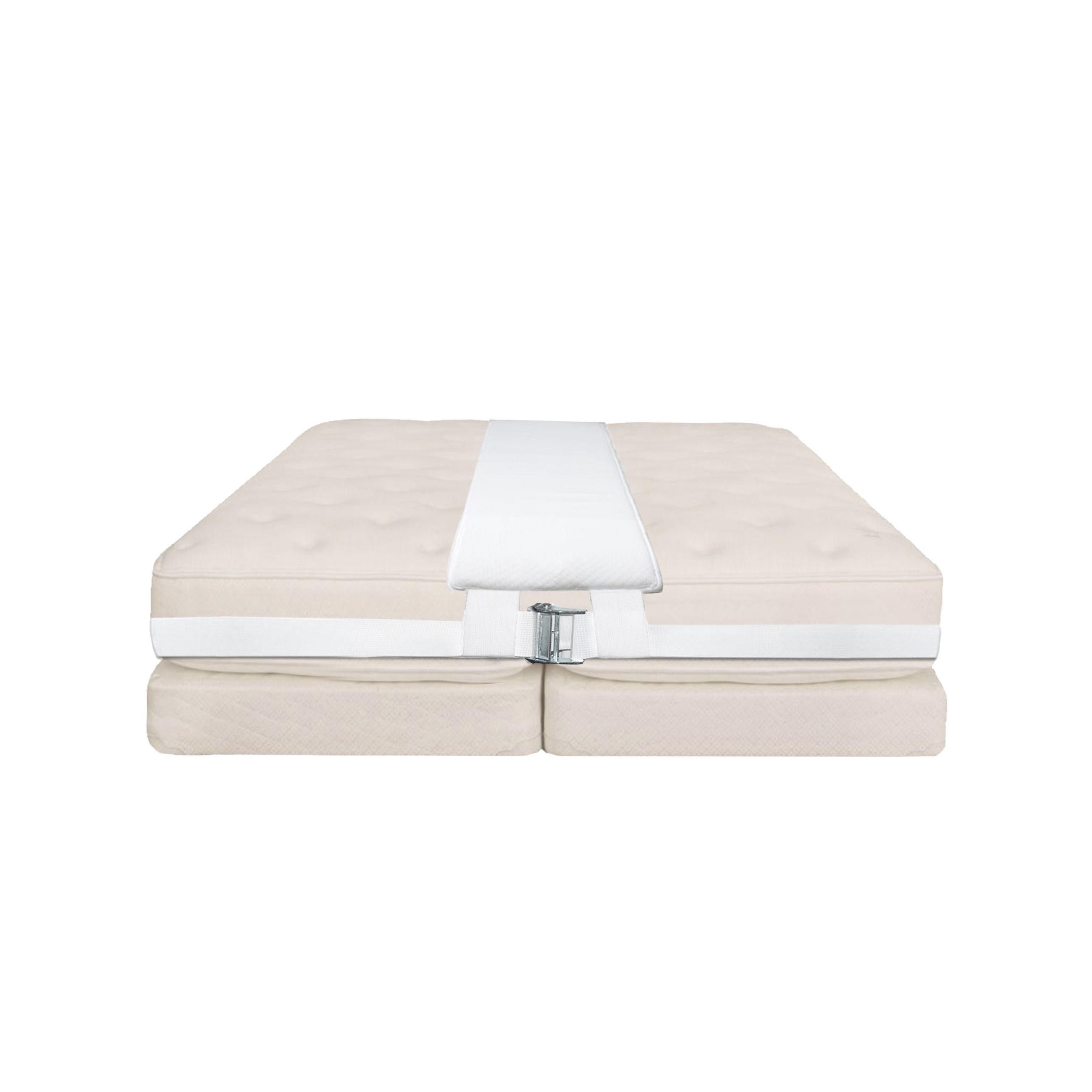 MATRATZENBRÜCKE mit Spanngurt 200cm - Weiß, Textil (25/200cm) - Vercart