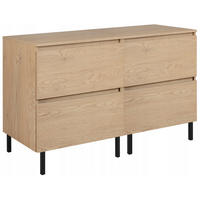 WASCHBECKUNTERSCHRANK SIMPLE mit Beinen 120cm mit Arbeitsplatte Eichen Craft - Eiche Artisan, Holz (120/62/46cm) - Rodan