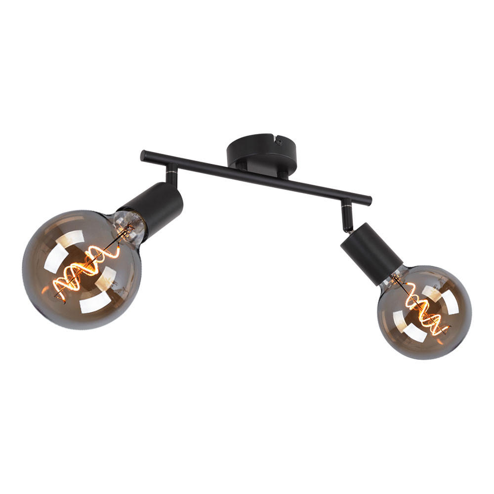 DECKENLEUCHTE MARTHA Metall Schwarz - Schwarz, Metall (30/8/15.5cm) - Globo Lighting
