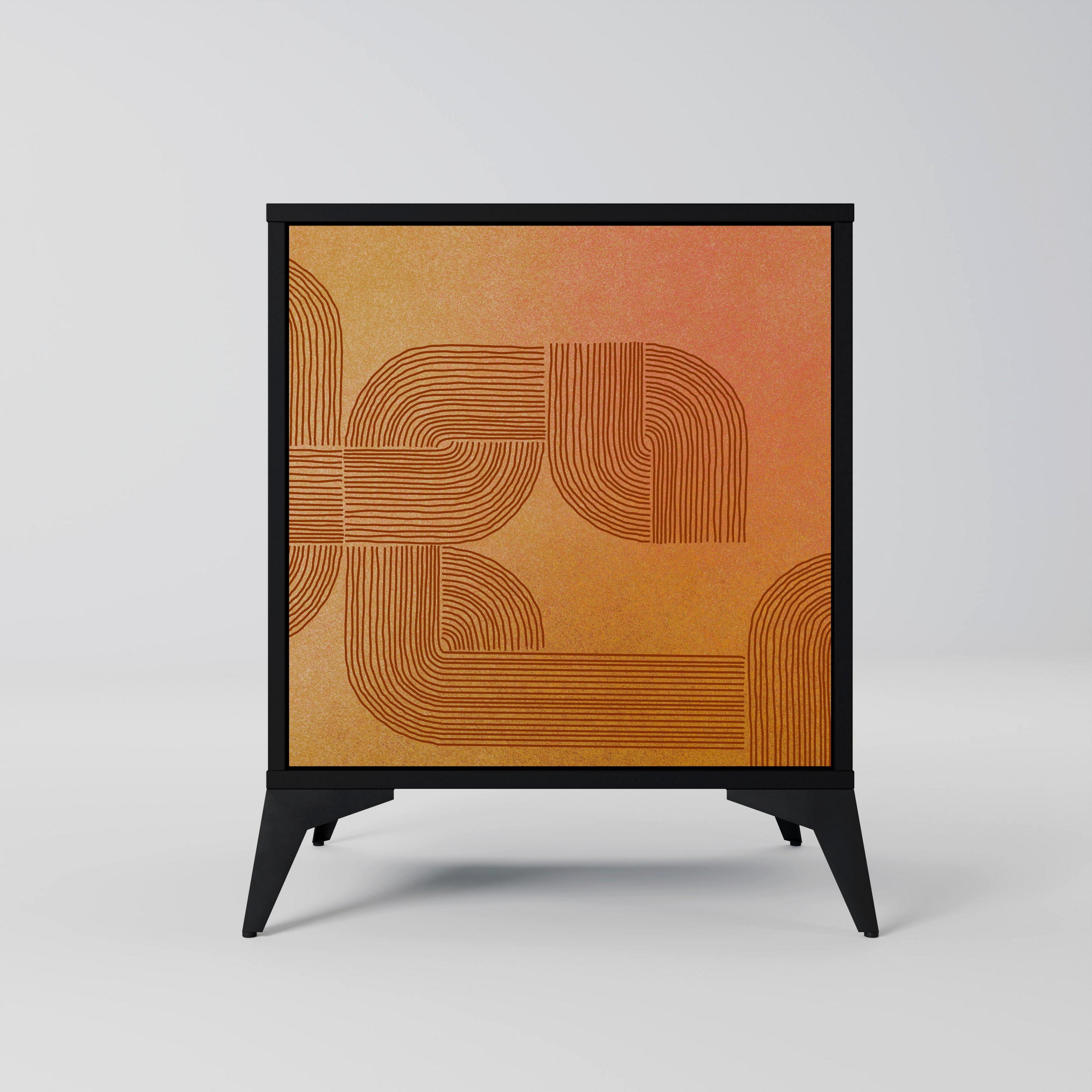 SpaceRebels Sideboard Schwarz 57.5x70.5x42 cm