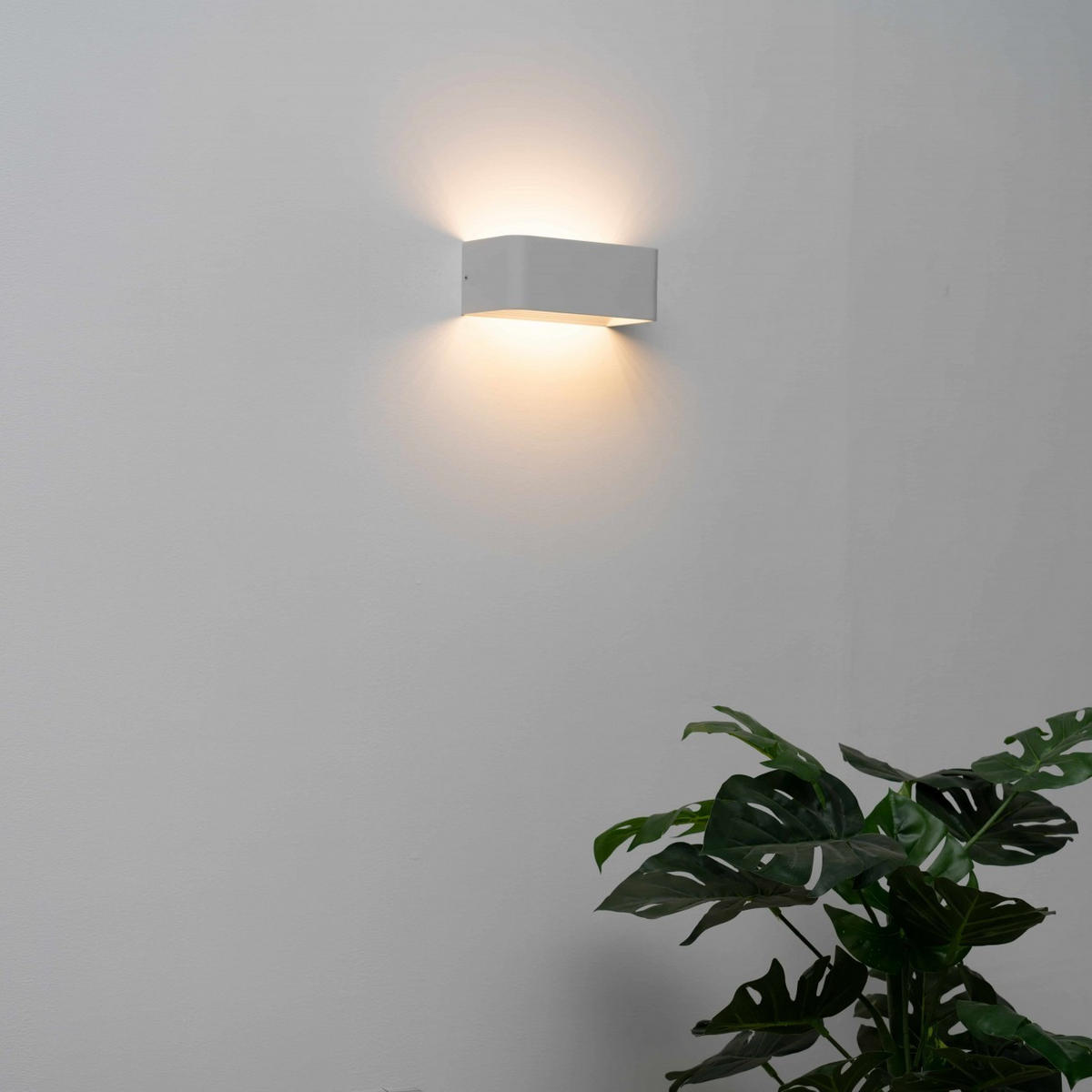 WANDLEUCHTE Quadra, Weiß, 20cm - Weiß, Metall (10/8/20cm) - KOSILUM