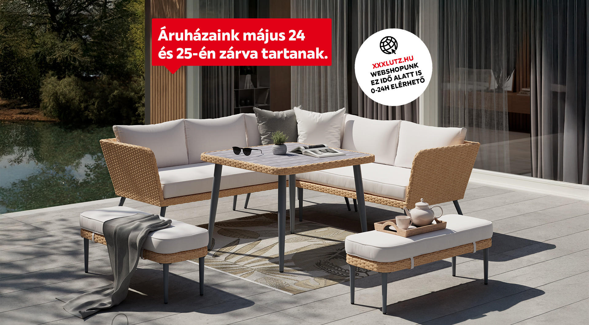 áruházaink május 24 és 25-én zárva tartanak