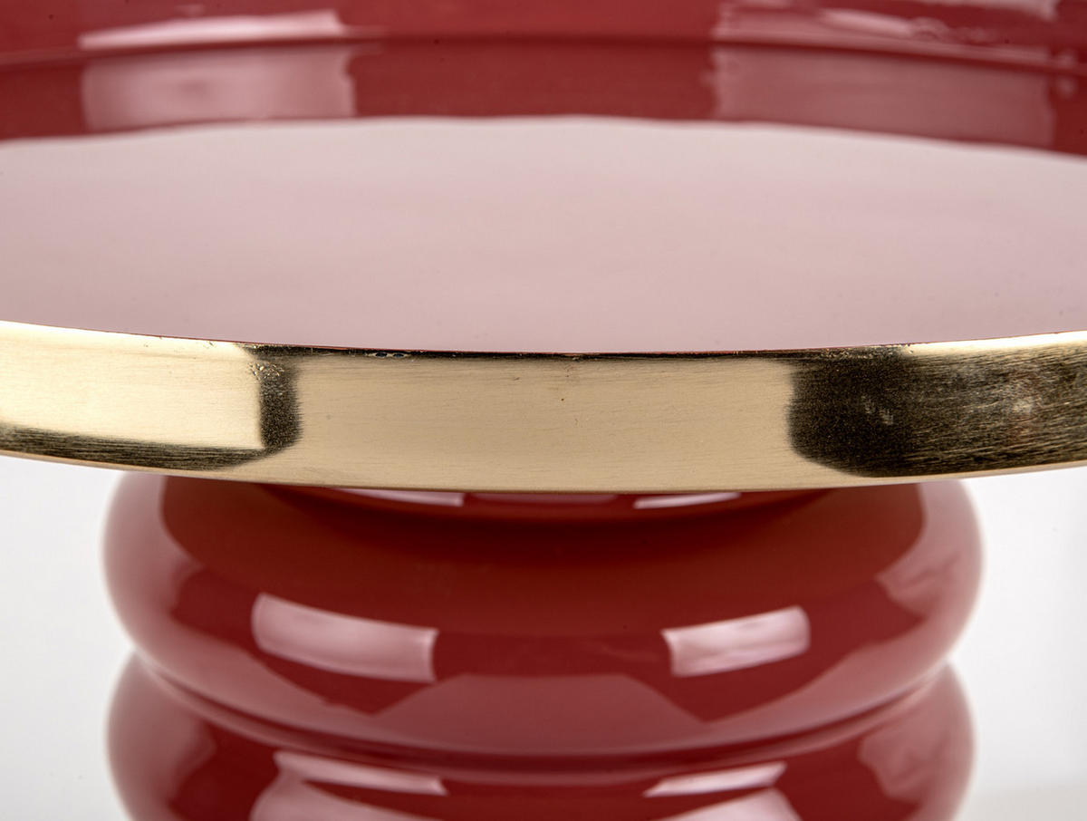 BEISTELLTISCH Ruby 41/41/41 cm - Rot, Metall (41/41/41cm) - Leitmotiv