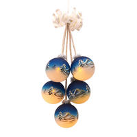 CHRISTBAUMKUGELN LED Leuchtgehänge Blau 8cm (Glas / 1 Stk.) - Blau, Glas (8/8/8cm)