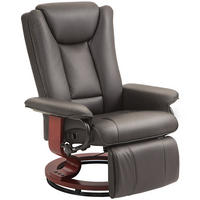 RELAXSESSEL in Braun 88x78x103 cm mit Liegefunktion und 360°-Drehfunktion - Braun, Kunststoff (78/103/88cm) - IVMEU