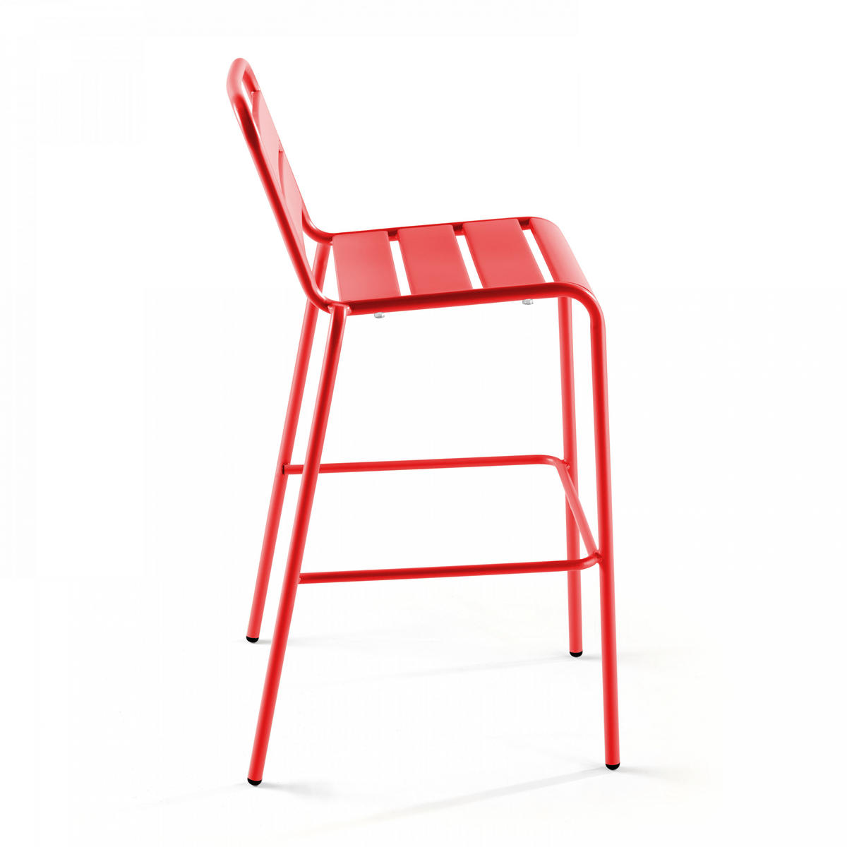 BARHOCKER, Rot - Rot, Metall (49/101/58cm) - Oviala