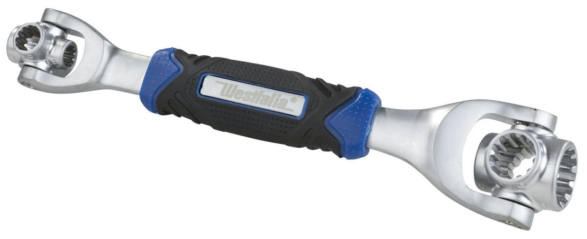 STECKSCHLÜSSEL Universal, 8-in-1, aus Metall - Silberfarben, Metall (25/4.8/3.5cm) - Westfalia