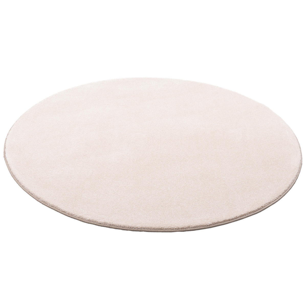 HOCHFLOR LUXUS VELOURS TEPPICH TOUCH RUND - Beige, Textil (200/200cm) - Snapstyle