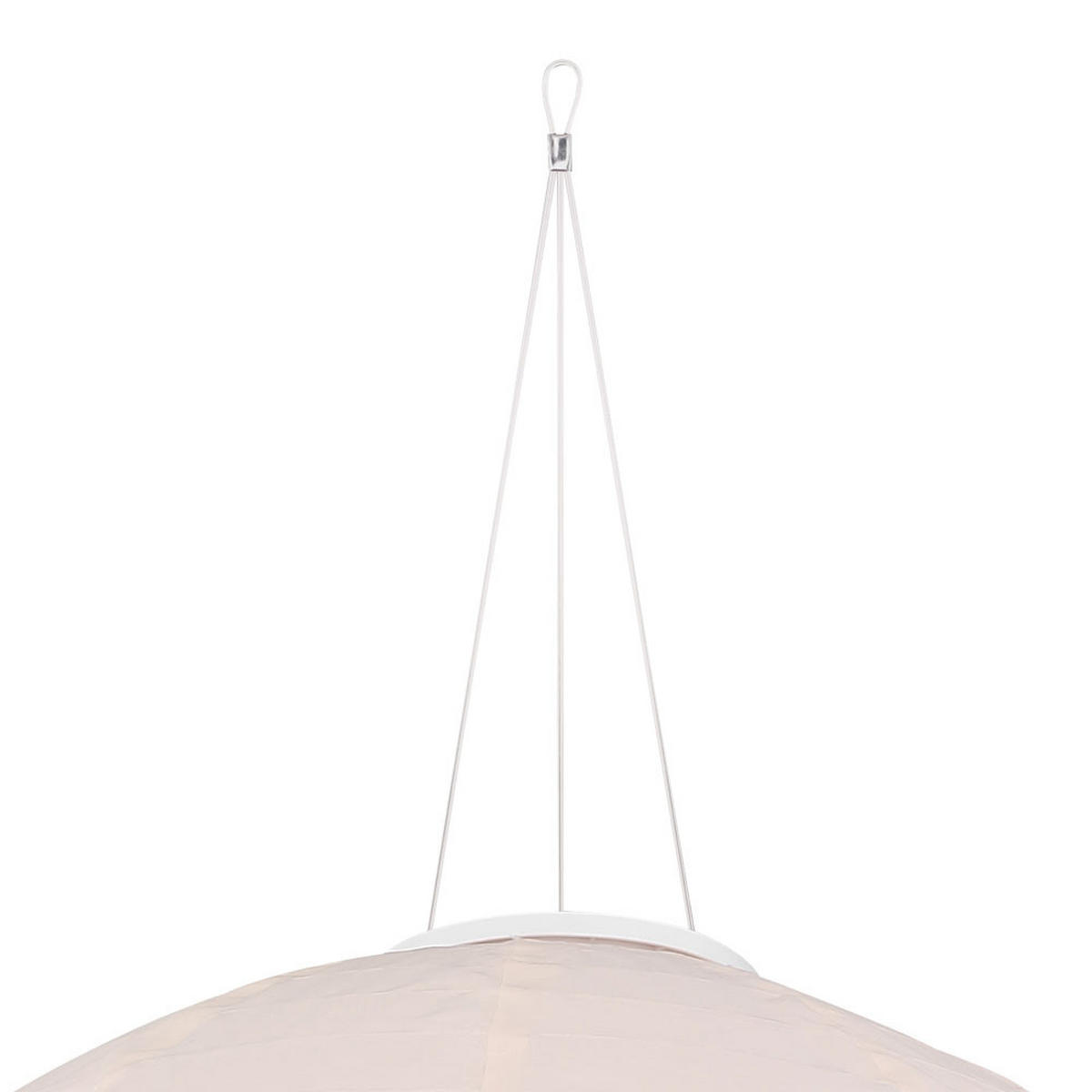 LED AUSSENHÄNGELAMPE Leinen Weiß 2er Set - Weiß, Textil (40/40/30cm) - Globo Lighting