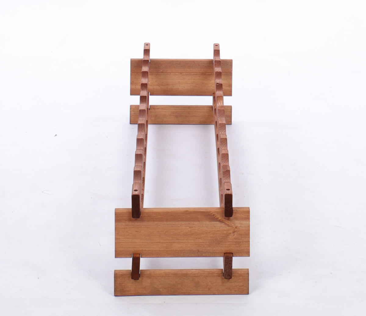 WEINREGAL VINOTECA FLEX PRO HxBxT 23x103x28cm 20 Flaschen auf 2 Ebenen Braun geölt - Braun, Holz (103/23/28cm) - PROREGAL
