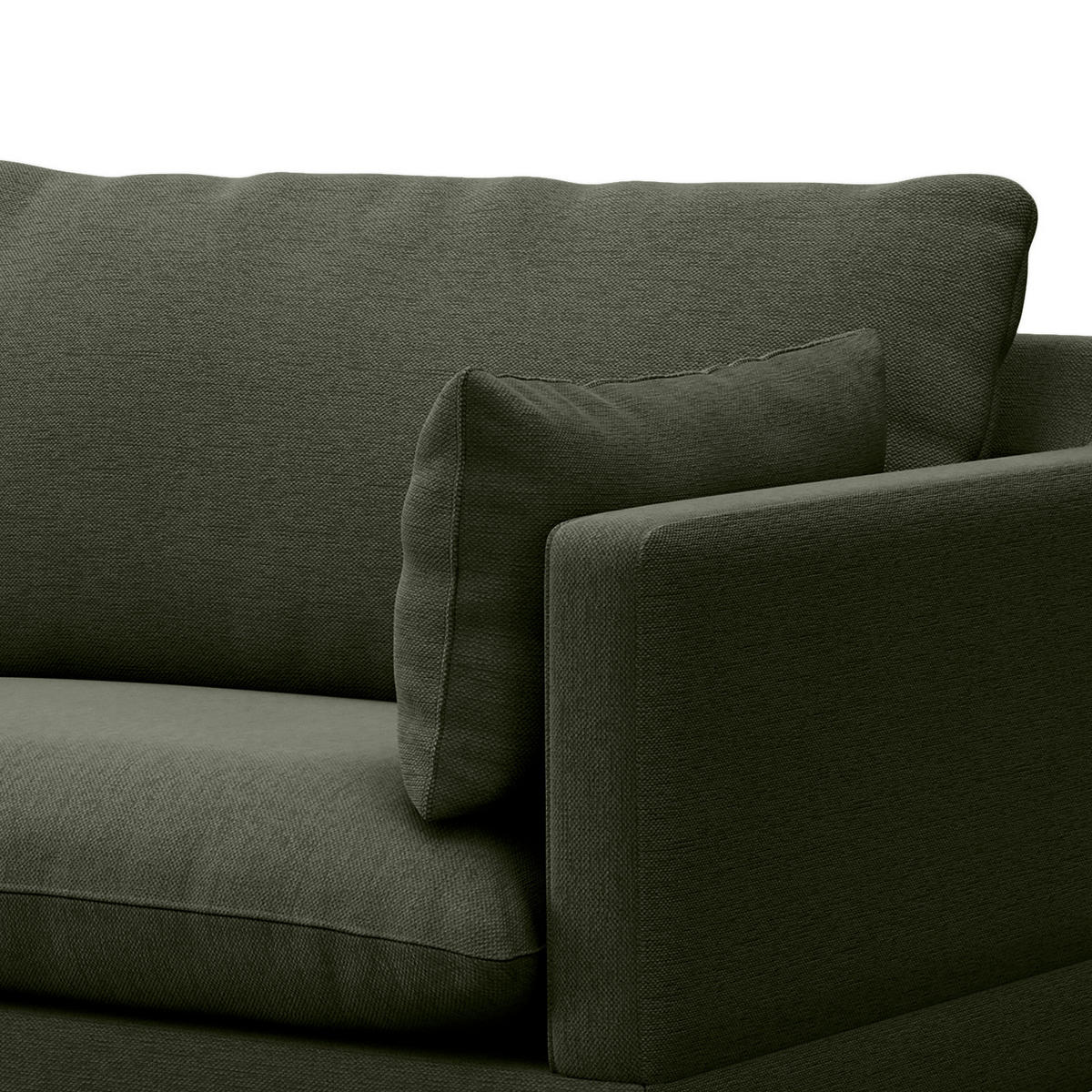 3-SITZER SOFA - Webstoff - Grau, Textil (200/83/153cm) - home24