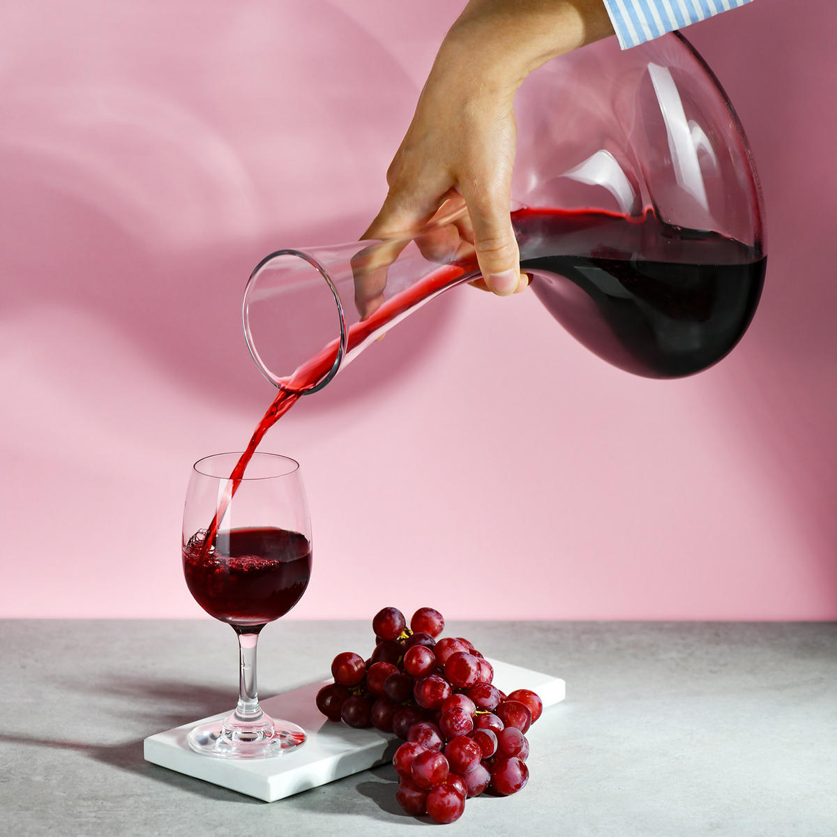 WEINDEKANTER, 1 Stk., 1500 ml, Handgemacht - Transparent, Glas (1.5L) - Krosno Glass