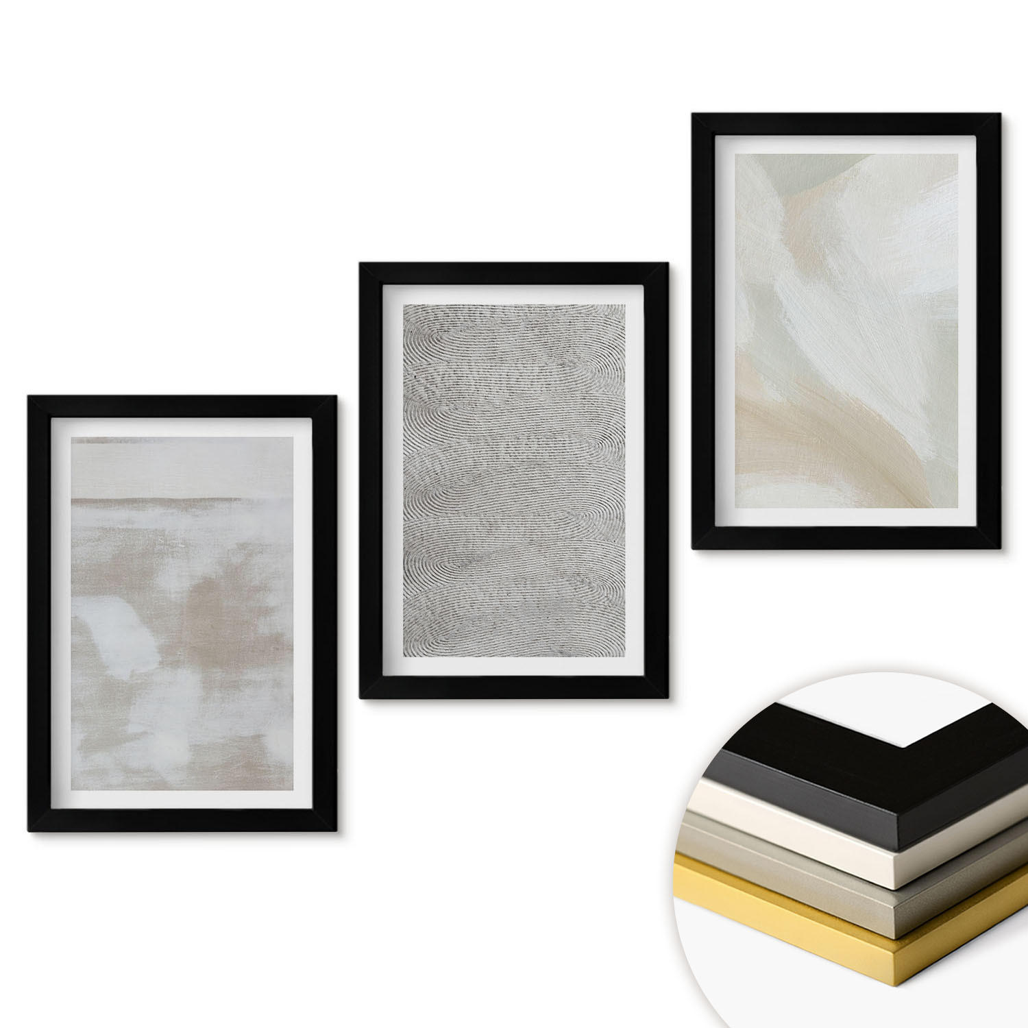 ArtPrintCave Wandbilder Schwarz 20x30 cm